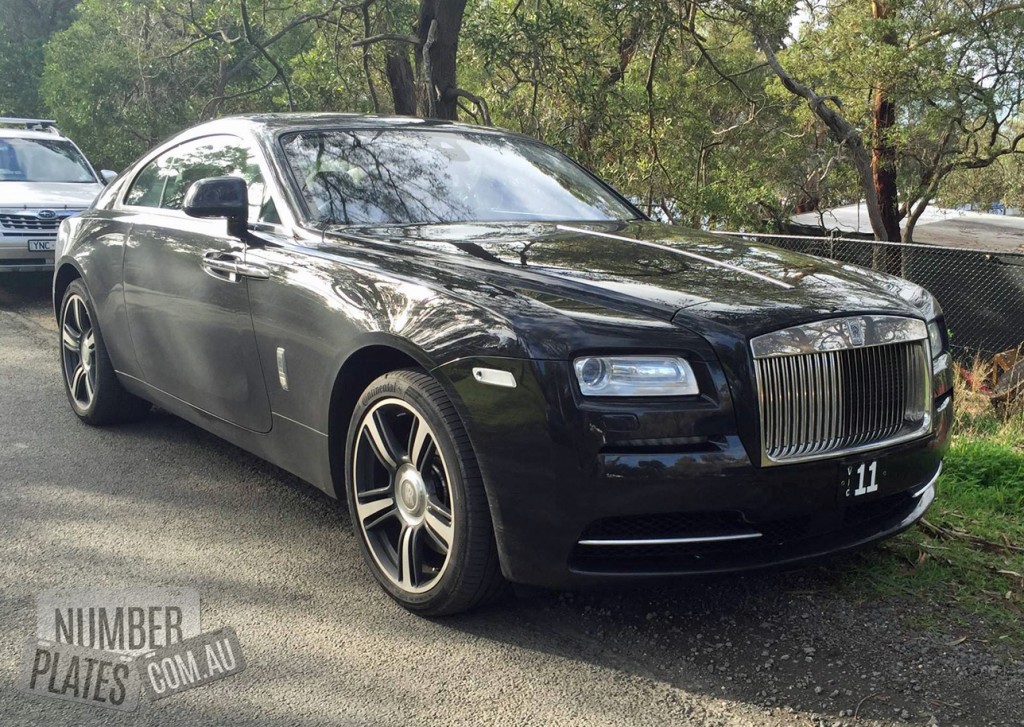 Vic '11' on a Rolls Royce Wraith.