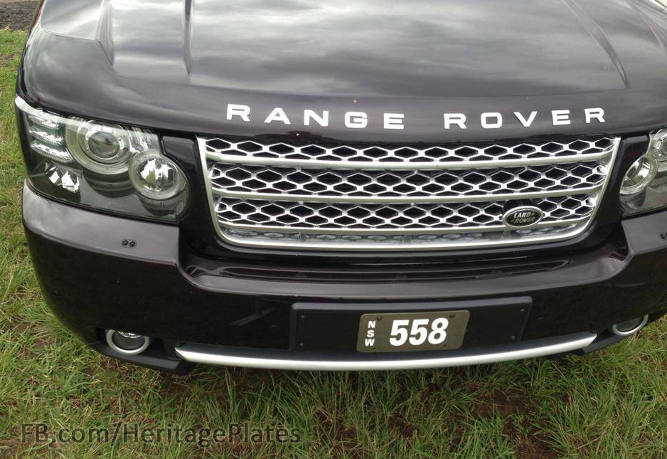 NSW 3 digit heritage plates 500 to 599