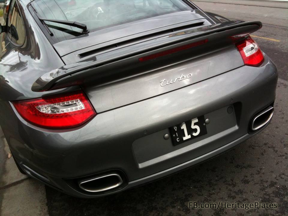 PERSONALISED REGO "NEIN-11"  VIC FOR PORSCHE 911 PLATES